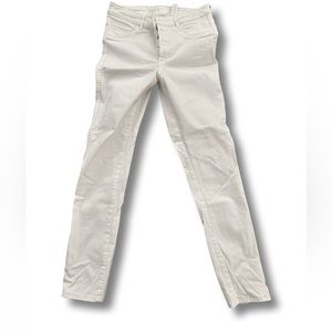 Skinny jeans size 30, white and stretchy